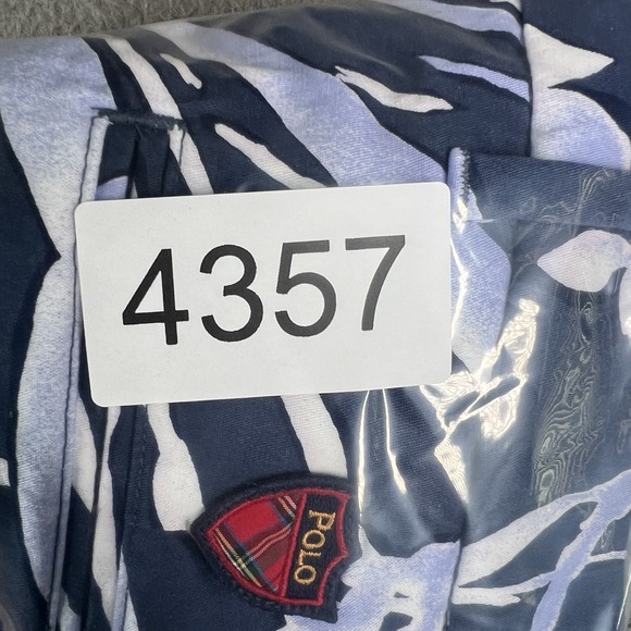 Polo Golf Ralph Lauren Shorts Mens 35 Navy Blue White Floral Golf Classic Fit - Picture 12 of 12